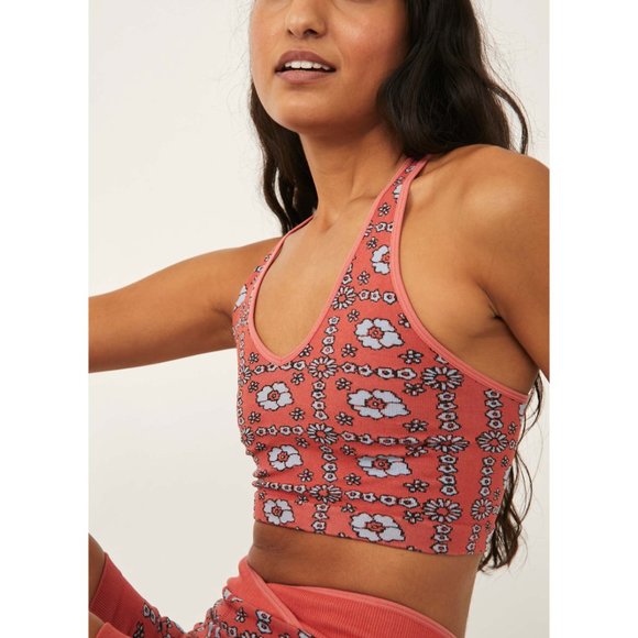 Free People Tops - 🎉LAST CHANCE🎉 NWT FP Movement Free Throw Jacquard Crop Tank / Floral